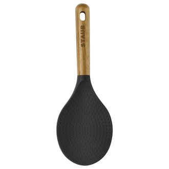 Staub Staub - Cuillère à riz 22 cm - Silicone et Bois Staub Staub - Cuillère à riz 22 cm - Silicone et Bois