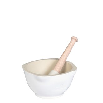 Émile Henry Emile Henry - Mortier et pilon, couleur farine Émile Henry Emile Henry - Mortier et pilon, couleur farine