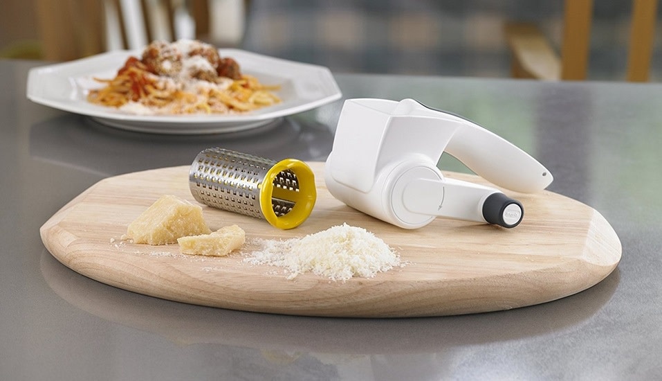 Zyliss Classic Rotary Cheese Grater food slicer quickly grates to