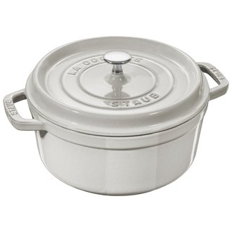 Staub Staub - 3.8 L Round Cocotte - White Truffle Staub Staub - 3.8 L Round Cocotte - White Truffle