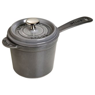 Staub Staub - 1.2 L Round Sauce Pan - Grey Staub Staub - 1.2 L Round Sauce Pan - Grey