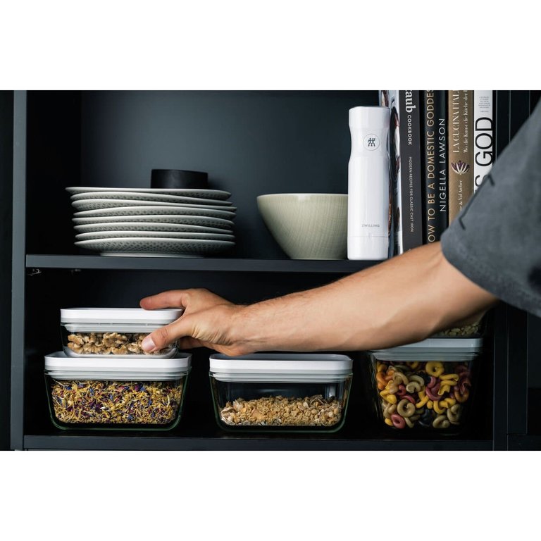 Zwilling Zwilling - Fresh and Save -Small Vacuum Container - Borosilicate glass - White