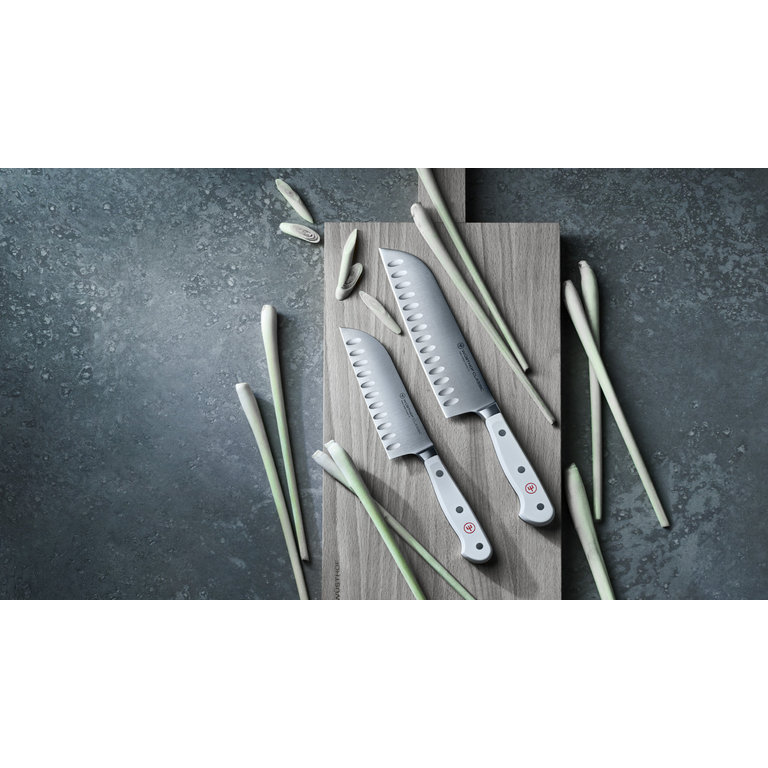 Wusthof Wusthof - Santoku 17 cm avec alvéoles - Classic Blanc