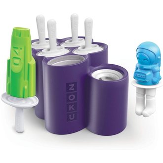Zoku Zoku - Moules à 6 pop glacés fusées "Space Pop Mold" Zoku Zoku - Moules à 6 pop glacés fusées "Space Pop Mold"