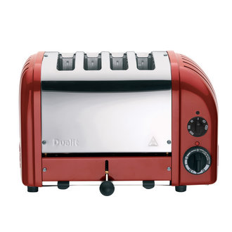Dualit Dualit - Grille-pain 4 tranches, rouge Dualit Dualit - Grille-pain 4 tranches, rouge