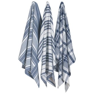 Danica Danica - Tea Towels Jumbo - Indigo (Paquet de 3)
