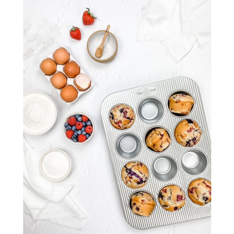 USA PAN USA PAN - Collection classique - Moule à 12 muffins - Antiadhésif