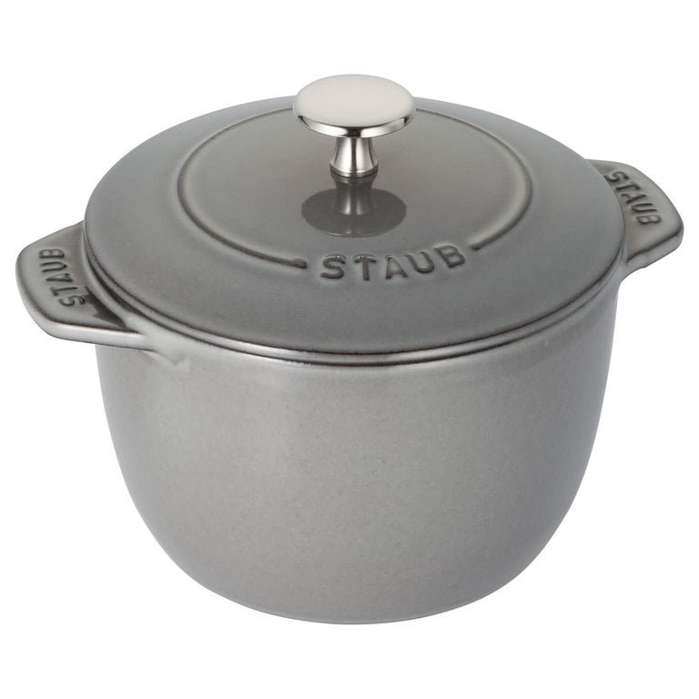 Staub Staub - 1.5 L Round Rice Cocotte - Grey
