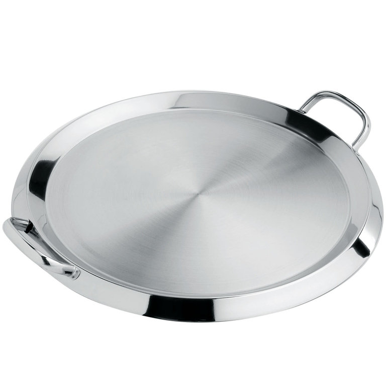 Cristel Cristel - Round griddle with lid 13,5", stainless steel