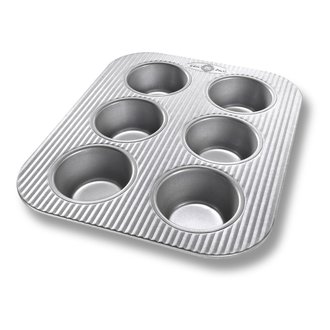 USA PAN USA PAN - 6 Cup Muffins Pan - Non-stick USA PAN USA PAN - 6 Cup Muffins Pan - Non-stick