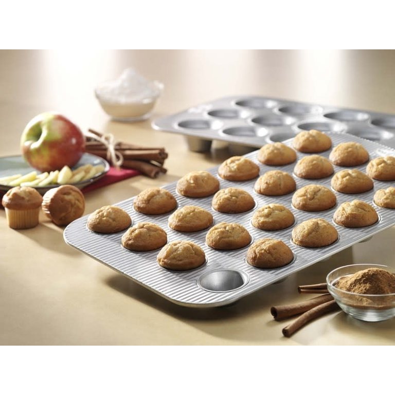 USA PAN USA PAN - Collection classique - Moule à 24 Minis Muffins, silicone