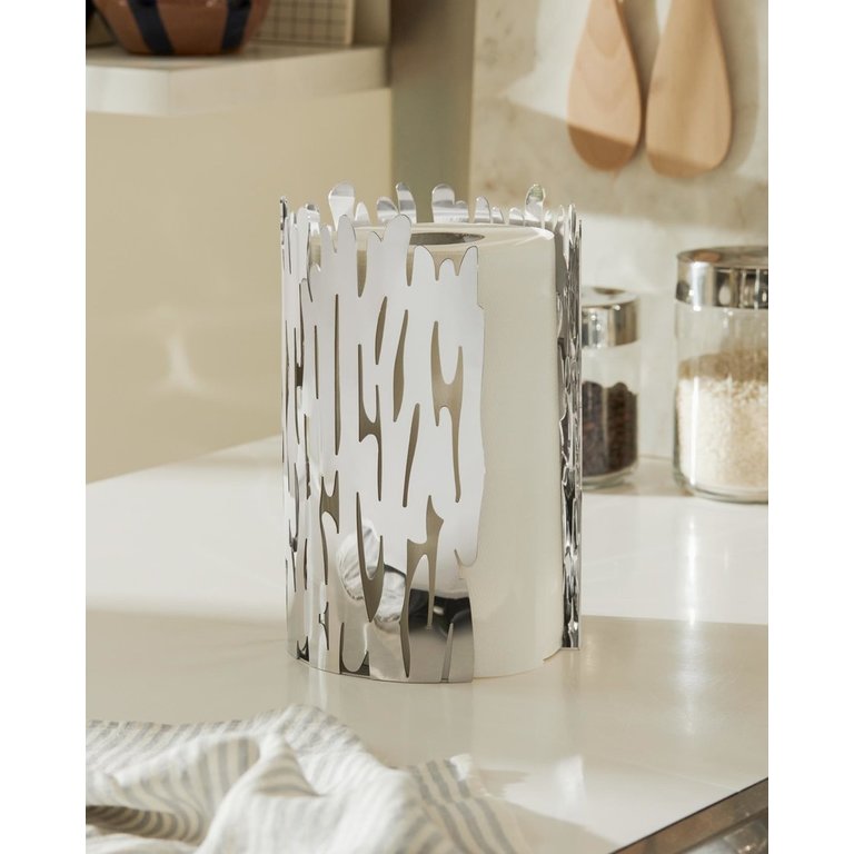 Alessi Alessi - White Kitchen roll holder - Barkroll / Boucquillon & Maaoui