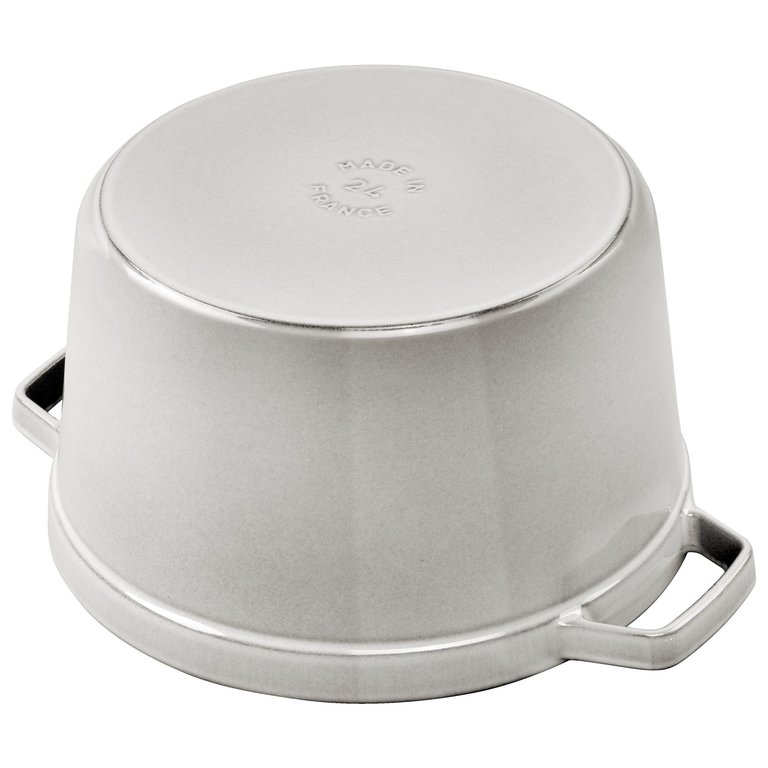 Staub Staub - Cocotte Haute Ronde  4.8L - Blanc Truffe