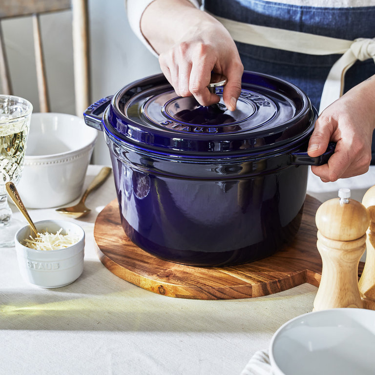 Staub Staub - Cocotte Haute Ronde  4.8L - Bleue