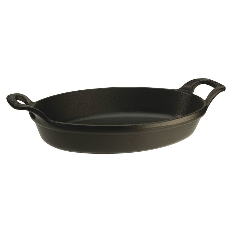 Staub Staub - Small oval enameled cast iron dish 21cm (8.5"), black