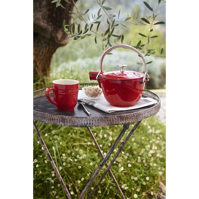 Staub Staub - 1.1L Cast iron tea pot - Cherry