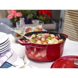 Staub - 1.5 L Round Rice Cocotte - Grey - Boutique Crème