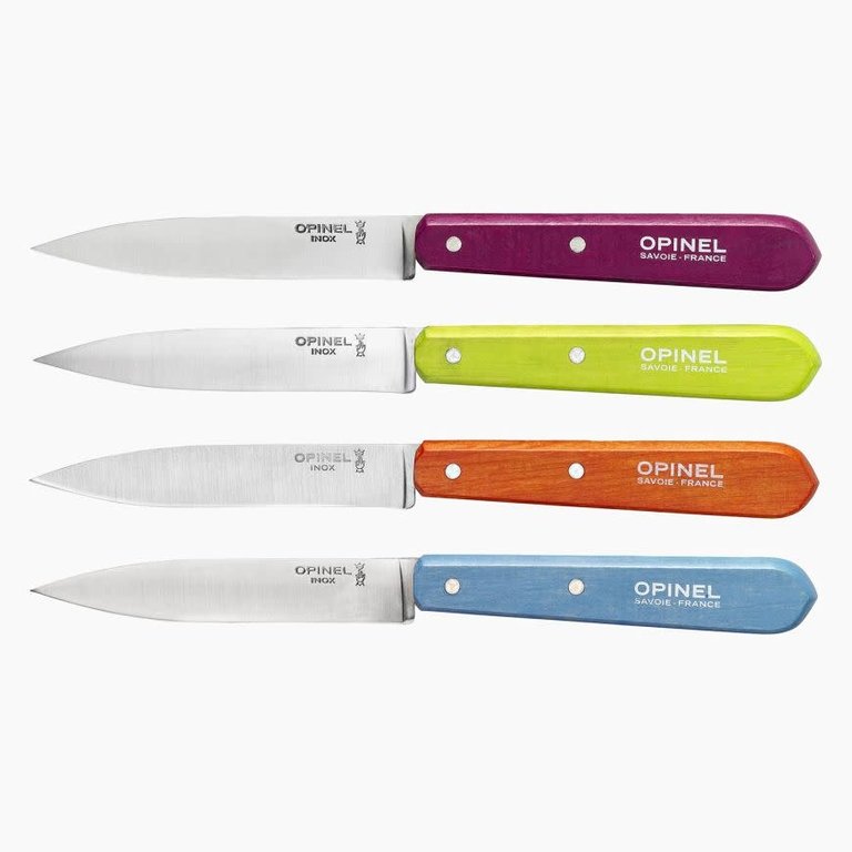 Opinel Opinel - Opinel 112 Paring Knives (Box of 4) - Mixed Colors