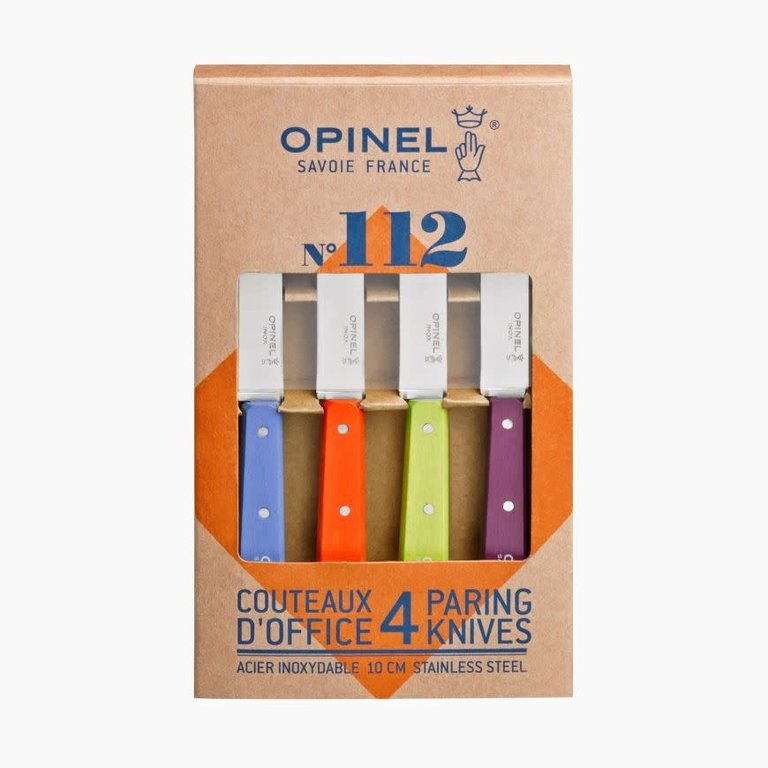 Opinel Opinel - Coffret 4 couteaux d'office 112 - Couleurs acidulées