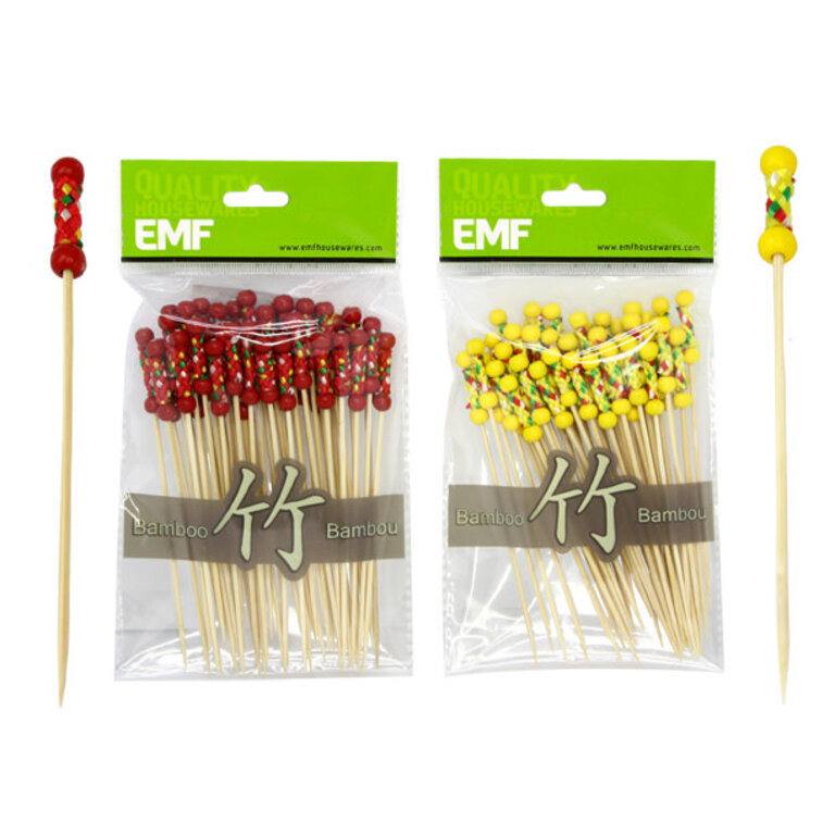 EMF Inc. EMF - Pics en bois avec embout tissé, paquet de 50