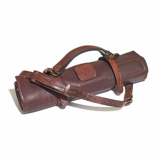 Witloft Witloft - Natte de rangement pour couteau - Cuir cognac brun foncé Witloft Witloft - Natte de rangement pour couteau - Cuir cognac brun foncé
