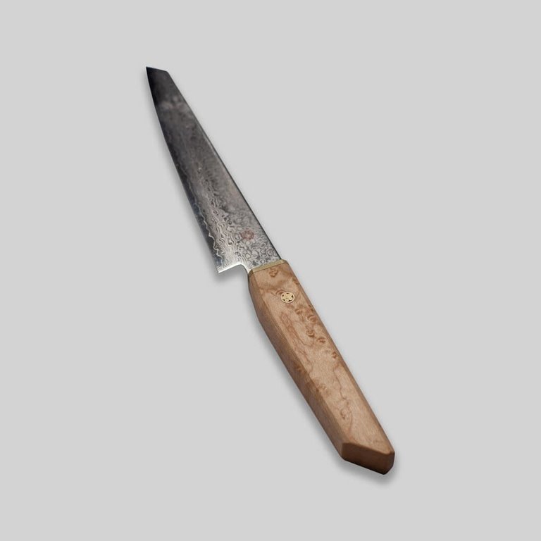 Hazaki Knives Hazaki - Série Pro - Couteau utilitaire  15 cm (6") - Érable Piqué