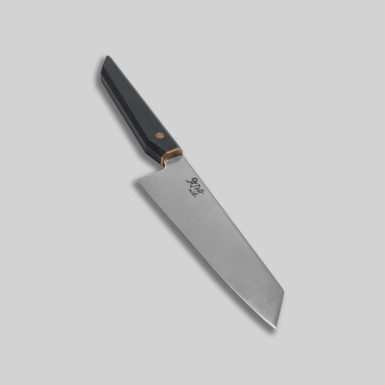 Hazaki Knives Hazaki - Classic Series - Santoku Knife 18cm (7") Dark Gray