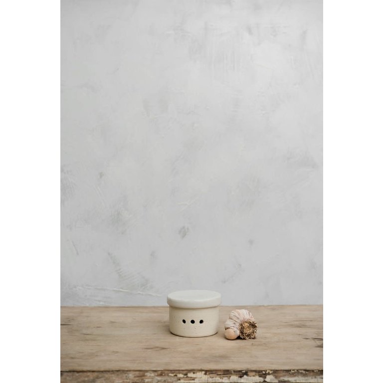 Atelier Trema Atelier Tréma - Pot à ail petit (2.8"x3.8") - Blanc