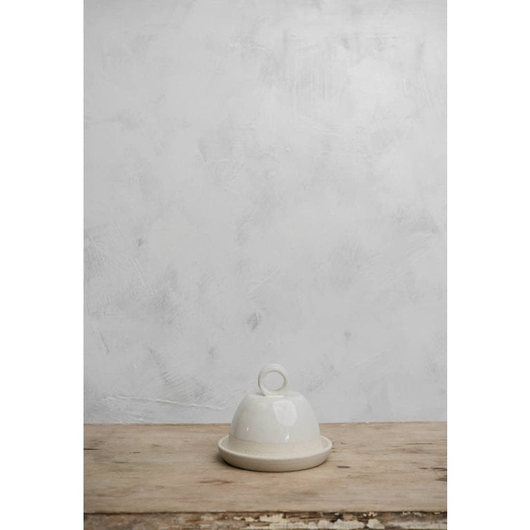 Atelier Trema Atelier Tréma - Beurrier en céramique (3"x5"), blanc