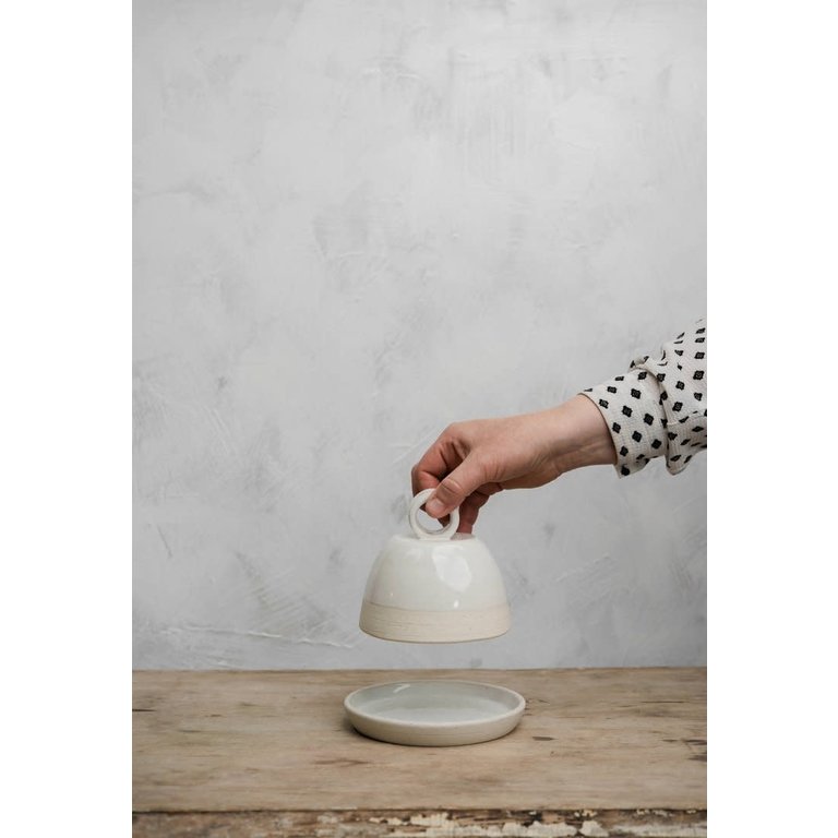 Atelier Trema Atelier Tréma - Butter Dish (3x5") - White