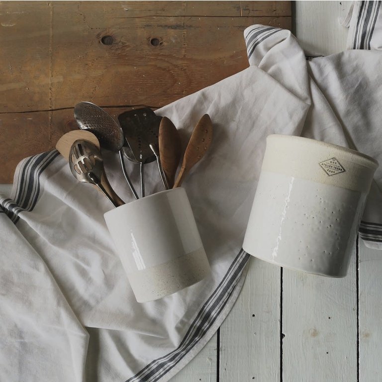 Atelier Trema Atelier Tréma - Kitchen Bin (6x6.5") - White