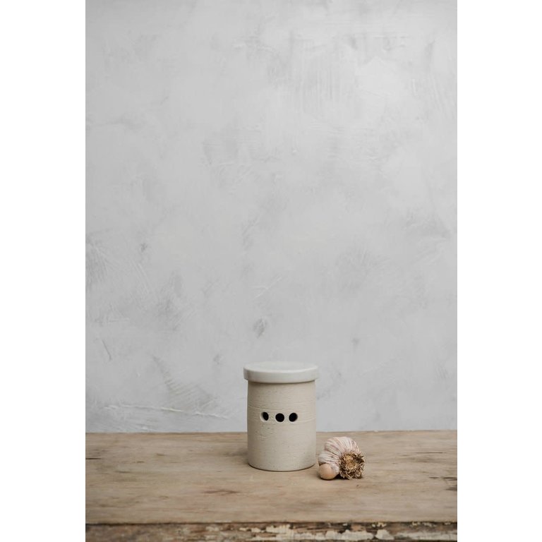 Atelier Trema Atelier Tréma - Grand Pot à Ail (5x3.8") - Blanc