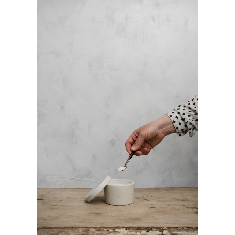 Atelier Trema Atelier Tréma - Salt/Sugar Pot (3.75x2.5") - White