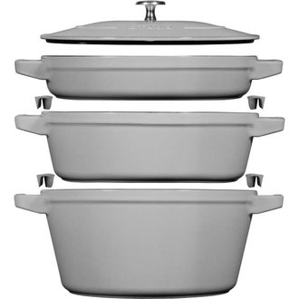 Staub Staub - Stackable Set - 4 Piece - Grey