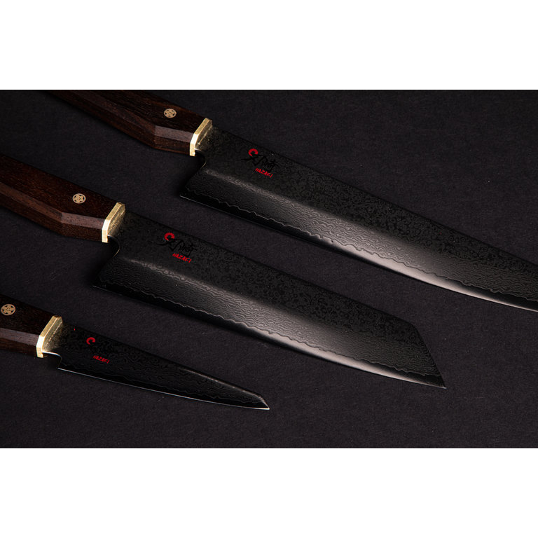 Hazaki Knives Hazaki - Série Pro (HE) - Couteau utilitaire  15 cm (6"), Noyer