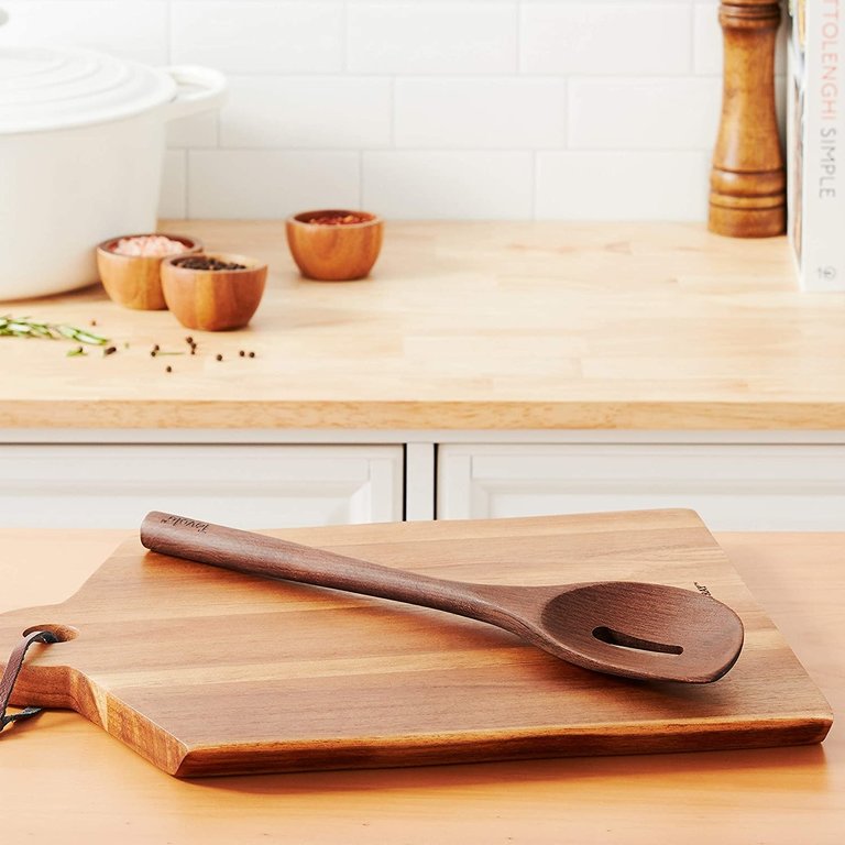 Tovolo Tovolo - Wood Slotted Spoon - Toasted Beechwood