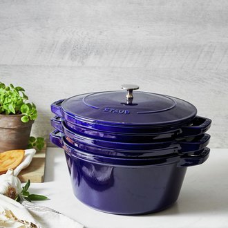 Staub Staub - Ensemble empilable 4 pièces - Bleu Intense Staub Staub - Ensemble empilable 4 pièces - Bleu Intense