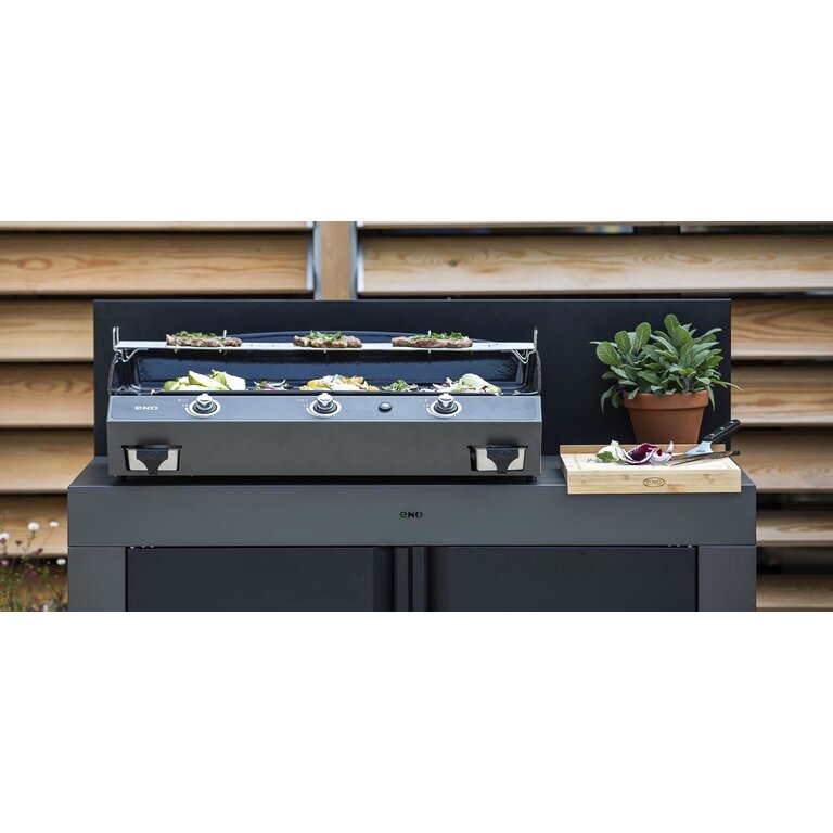 La Plancha ENO - La Plancha Bergerac 3000 - Gris Cargo (3 Brûleurs)