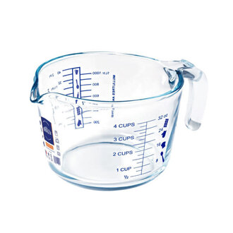Duralex Duralex - Tasse à mesurer 4 tasses (1L), verre trempé Duralex Duralex - Tasse à mesurer 4 tasses (1L), verre trempé