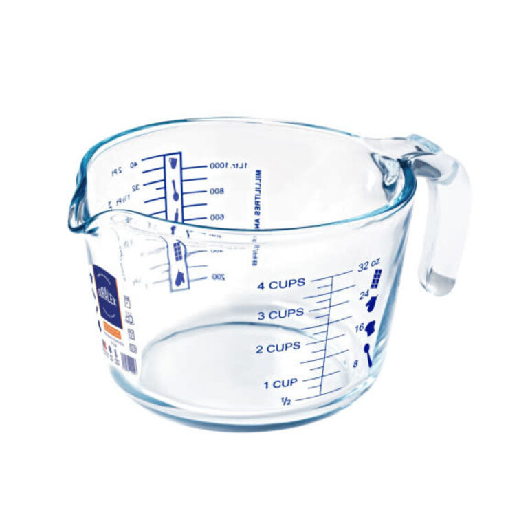 Duralex - Measuring cup 4 cups, tempered glass l Crème - Boutique Crème