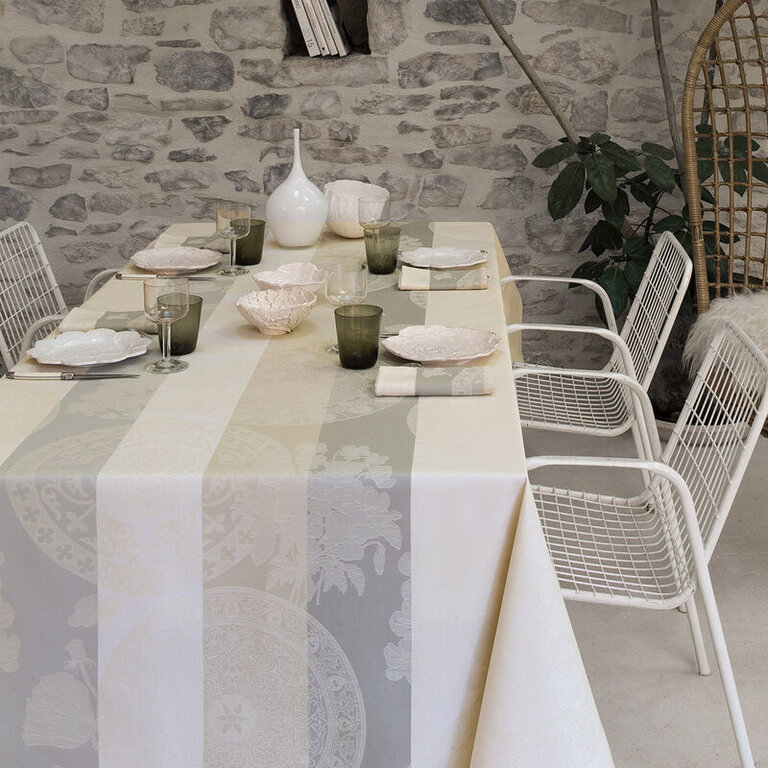 Le Jacquard Français Le Jacquard Français - Coated Tablecloth Gourmet Flowers