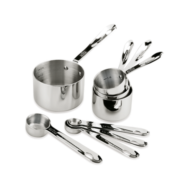 All-Clad DISCONTINUÉ // All-Clad - Ensemble de 5 tasses à mesurer + 4 cuillères à mesurer