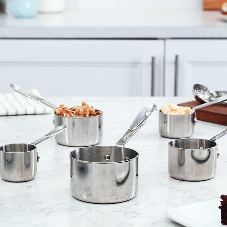 All-Clad DISCONTINUÉ // All-Clad - Ensemble de 5 tasses à mesurer + 4 cuillères à mesurer
