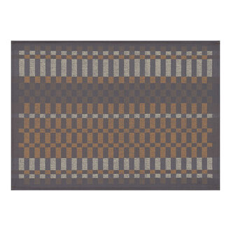 Le Jacquard Français Le Jacquard Français - Napperon Enduit Origin Rythme couleur Écorce Le Jacquard Français Le Jacquard Français - Napperon Enduit Origin Rythme couleur Écorce