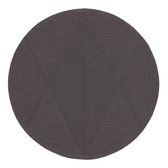 Le Jacquard Français Le Jacquard Français - Antique Cotton Losange Round Club Placemat Le Jacquard Français Le Jacquard Français - Antique Cotton Losange Round Club Placemat