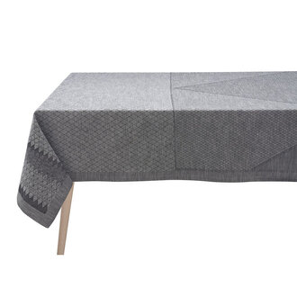 Le Jacquard Français Le Jacquard Français - Nappe Club Coton et lin Gris Le Jacquard Français Le Jacquard Français - Nappe Club Coton et lin Gris