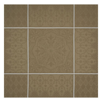 Le Jacquard Français Le Jacquard Francais - Tablecloth Coat of Arms Linen (brown)