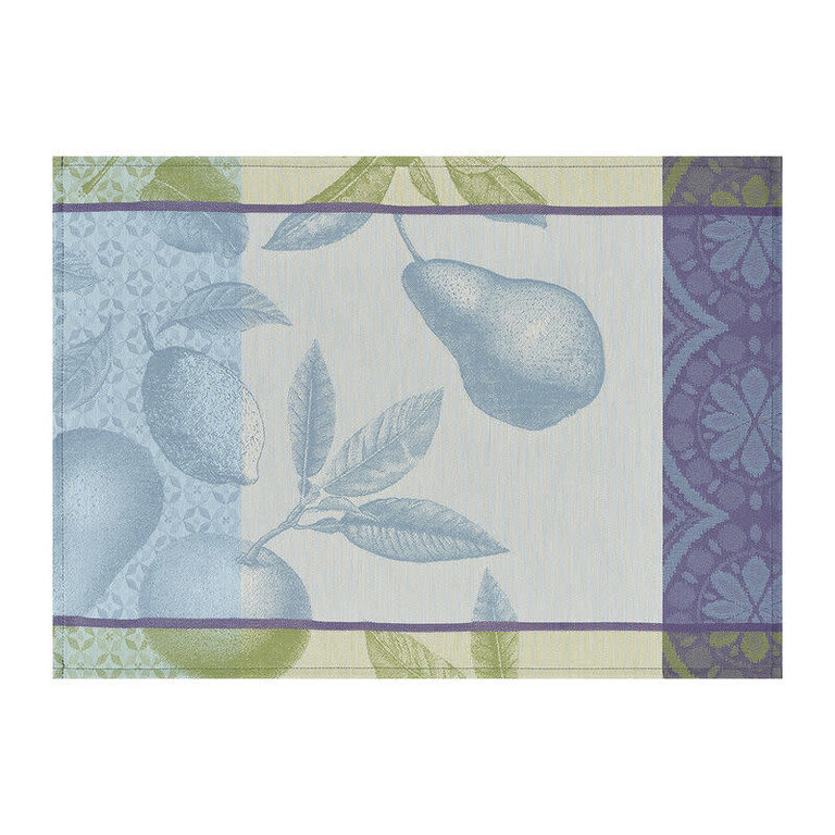 Le Jacquard Français Le Jacquard Francais - Blackcurrant Coated Placemat (blue)