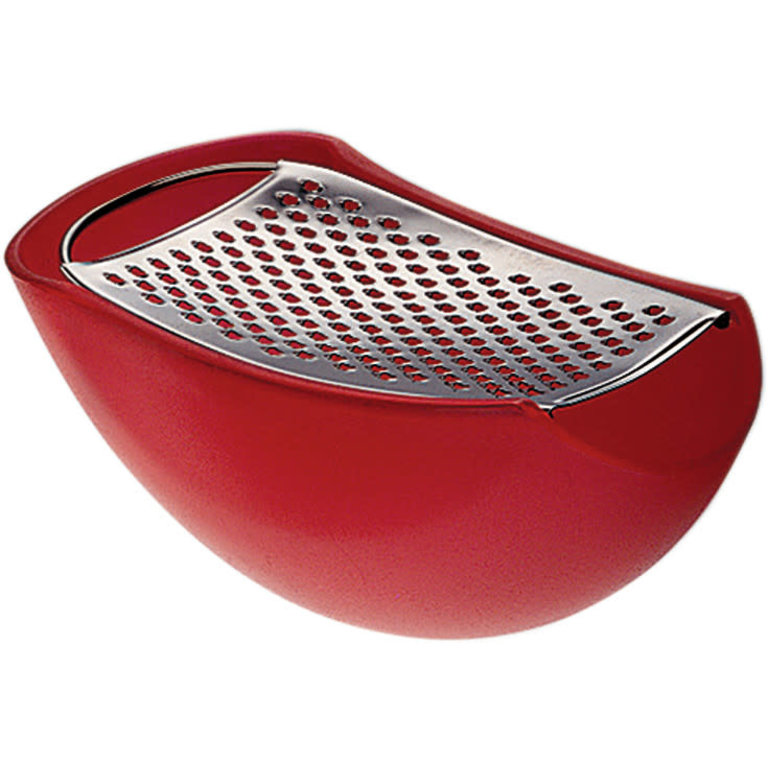 Alessi Alessi - Cheese grater with container - Red