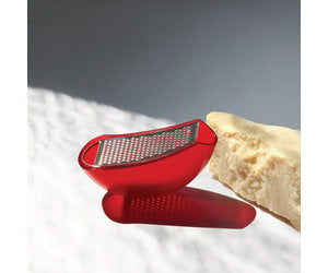 Alessi - Cheese grater with container - Red - Boutique Crème